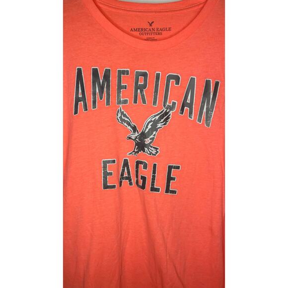 American Eagle Outfitters Graphic T-Shirt – Men’s (Coral Red) - Picture 4 of 7